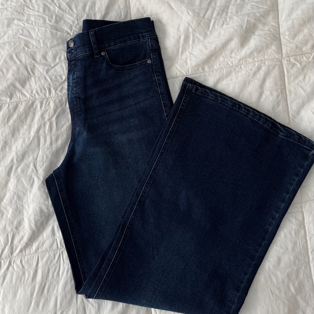 Sofia Vergara Wide Leg Jeans – Margot Style | Dark Blue Size 14